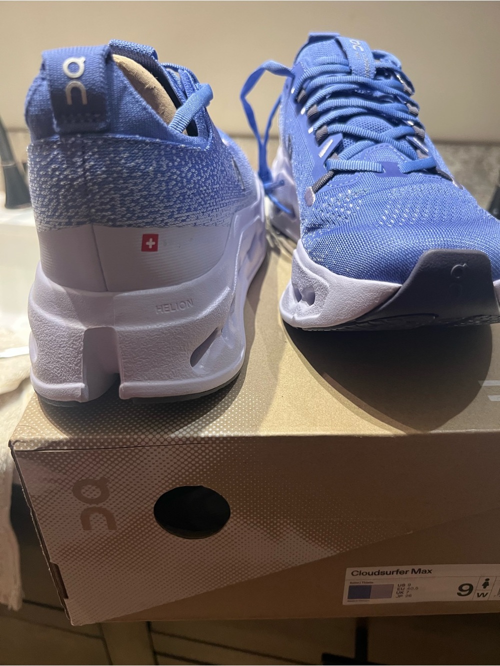 On Cloudsurfer Max Women's Athletic Shoes — Blue - Picture 3 of 3